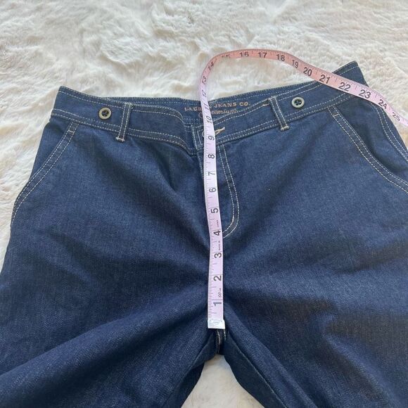 Ralph Lauren Premium Denim Wide Leg Jeans Dark Wash Women’s 8 - Picture 9 of 10